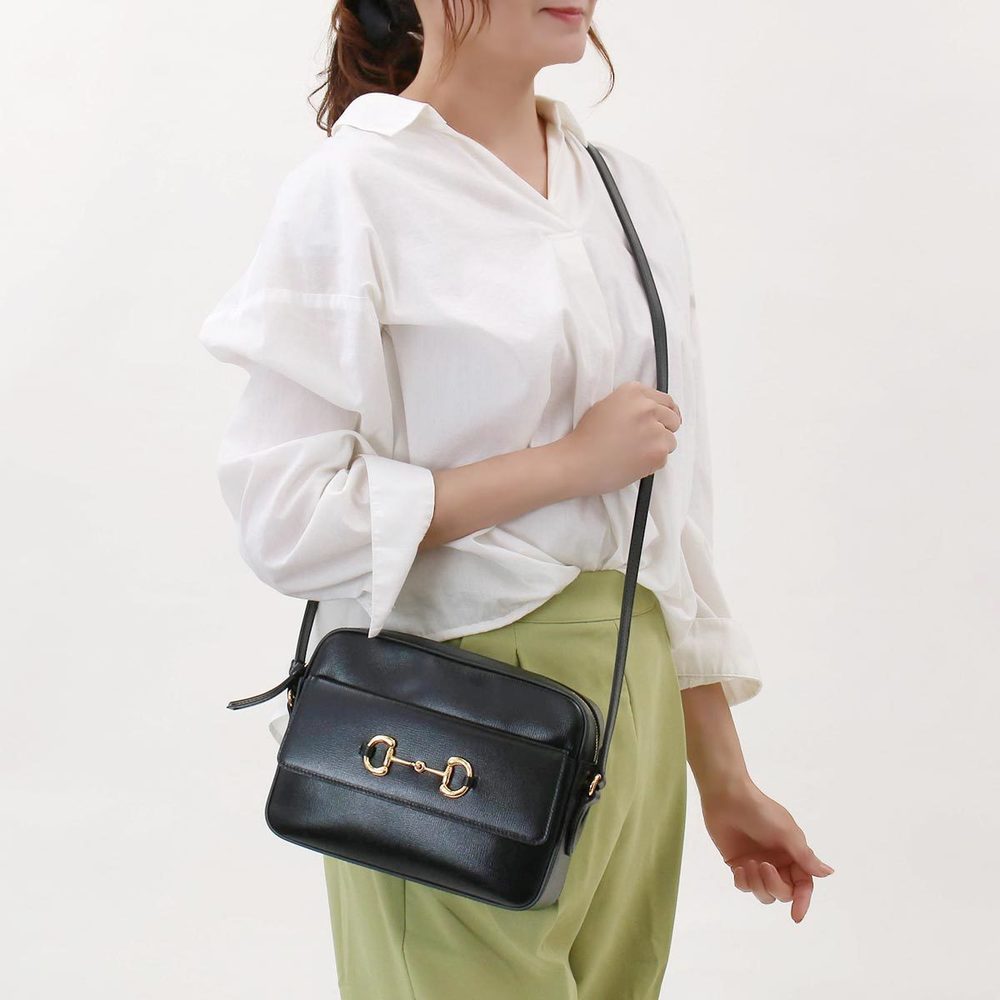 Gucci Black Horsebit Bag Small 1955 Shoulder